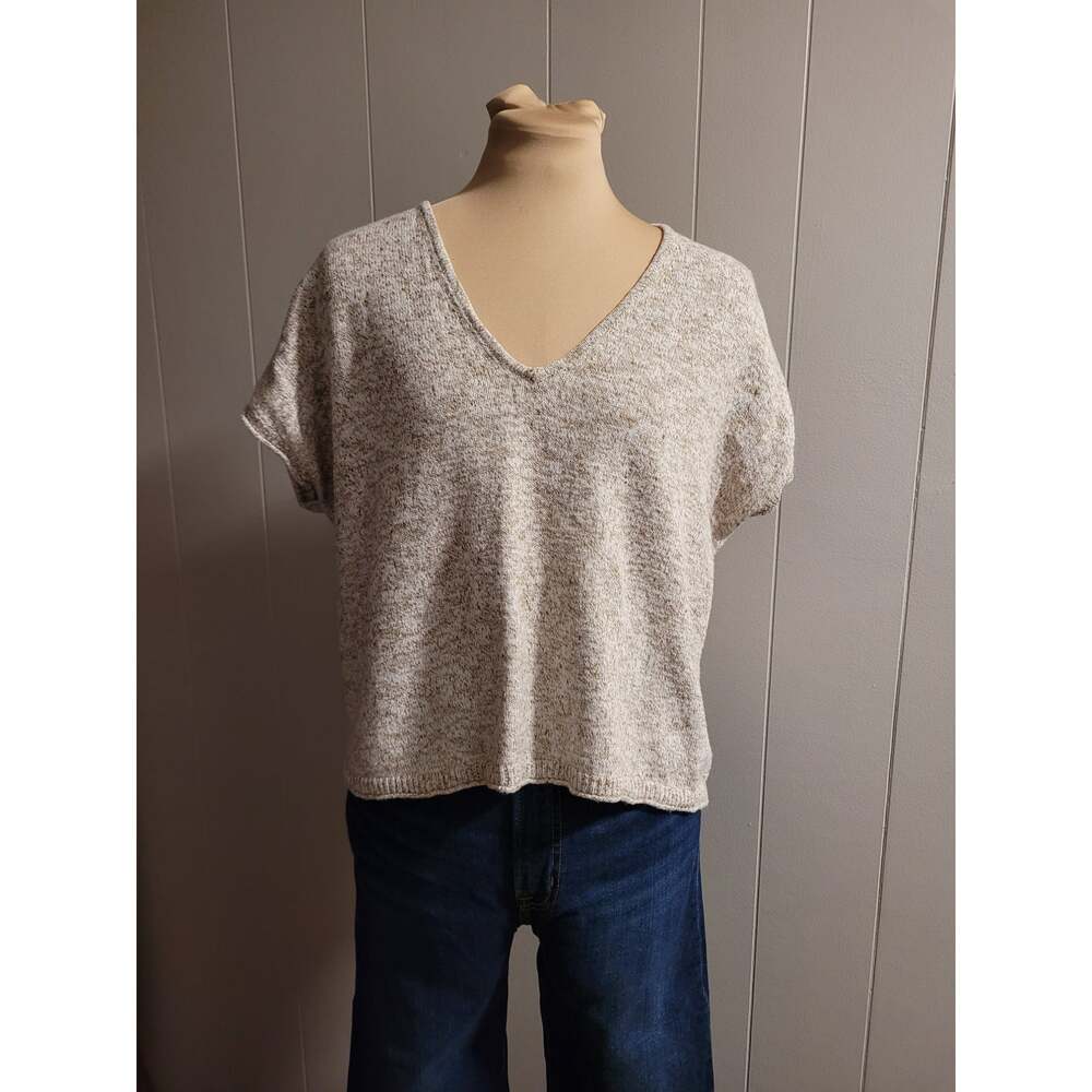 Madewell - Women's XS Linen Cotton Loose Dolman Sweater - Picture 2 of 10